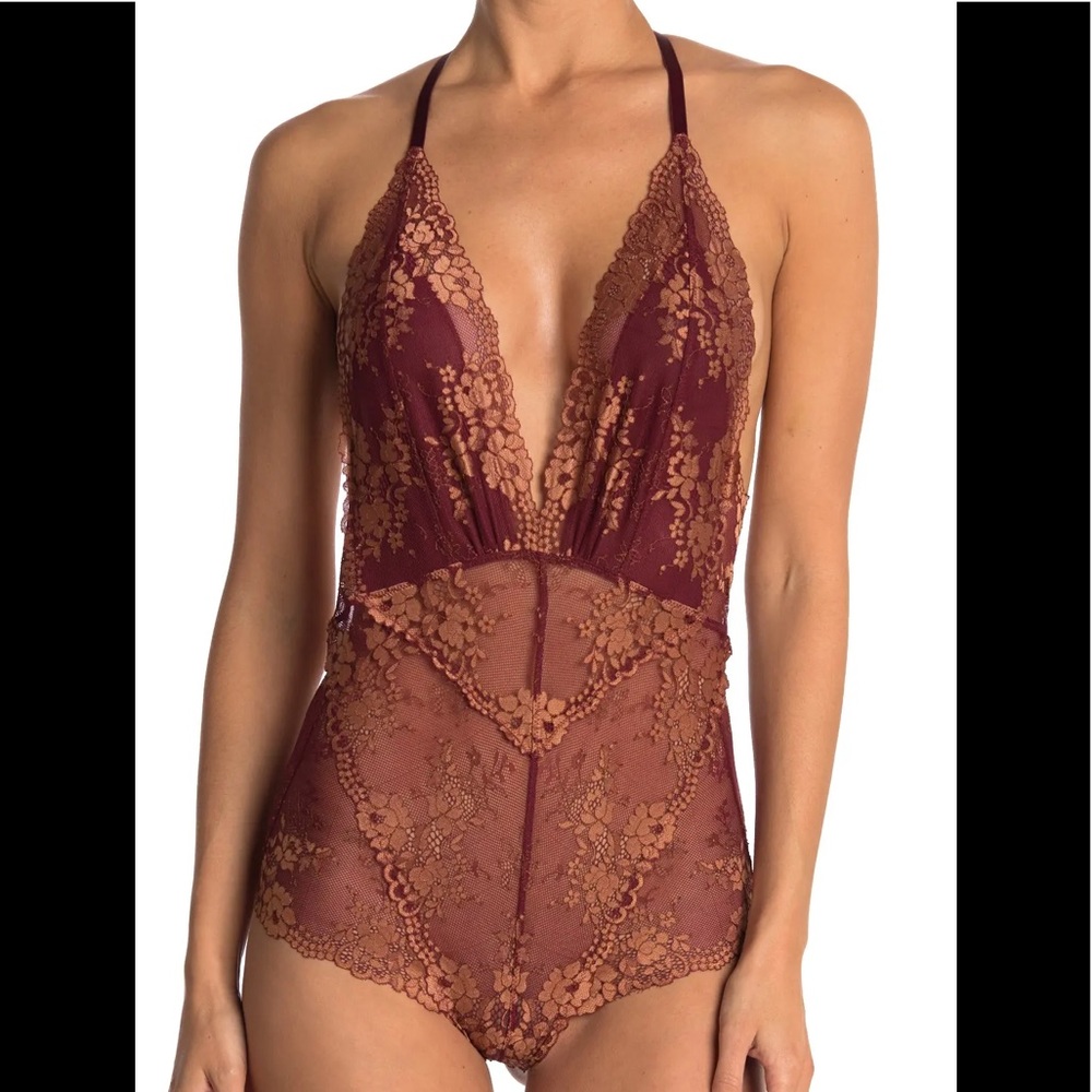 Wishlist Burgundy Bodysuit